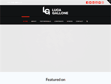 Tablet Screenshot of lucagallone.com